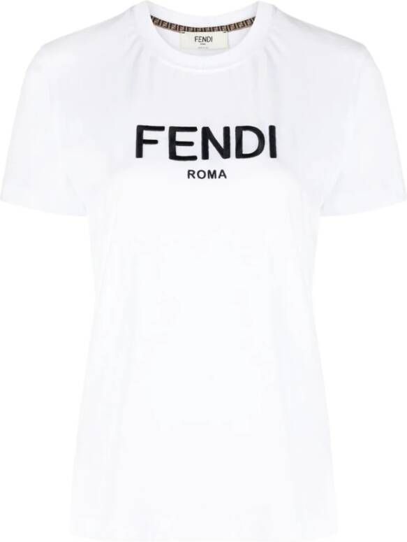 Fendi T-Shirts Wit Dames