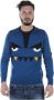 Fendi Trainingsshirt Comfortabel en Stijlvol Blauw Heren - Thumbnail 1