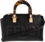 Fendi Satchels Small Leather Boston Bag in zwart - Thumbnail 4