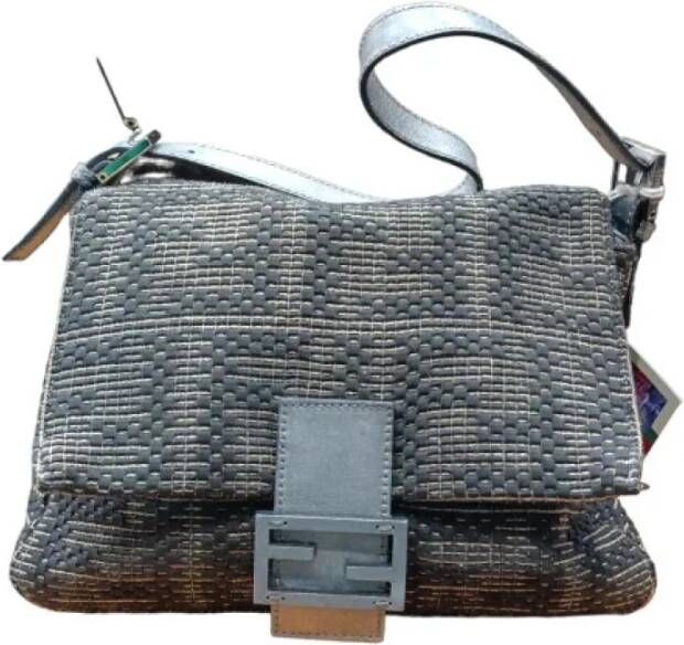 Fendi Vintage Pre-eigendom canvas Fendi-bags Grijs Dames