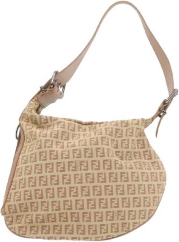 Fendi Vintage Pre-eigendom canvas Fendi-bags Roze Dames