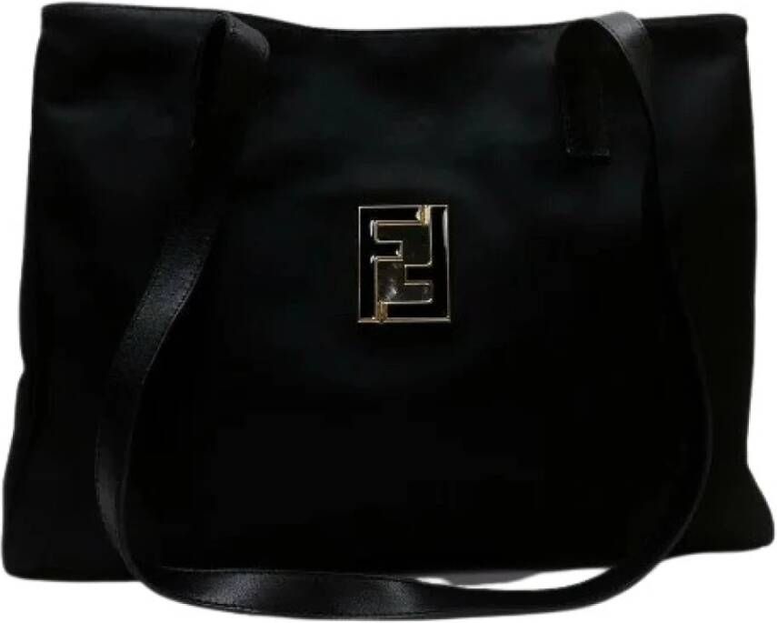 Fendi Vintage Pre-eigendom canvas Fendi-bags Zwart Dames