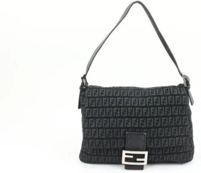 Fendi Vintage Pre-eigendom canvas Fendi-bags Zwart Dames