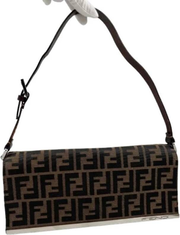 Fendi Vintage Pre-eigendom canvas Fendi-bags Zwart Dames