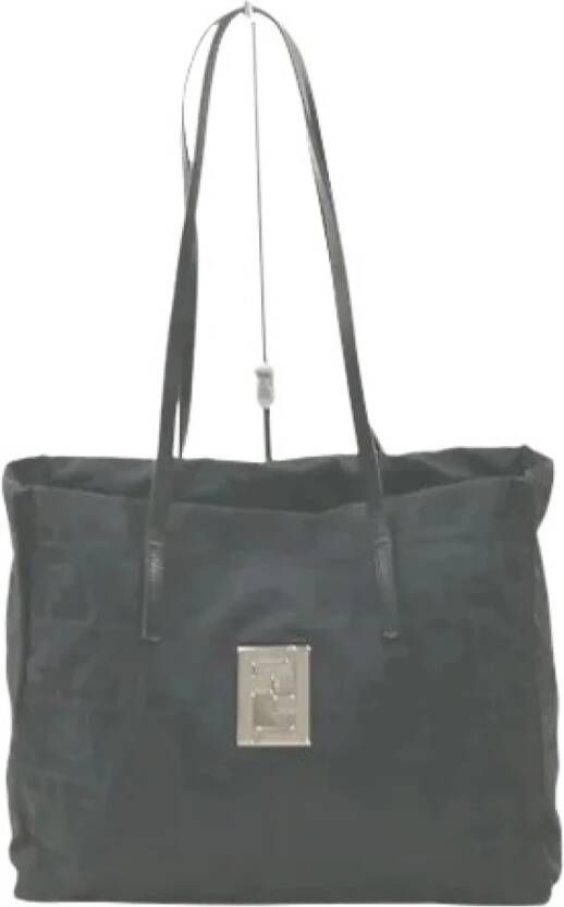Fendi Vintage Pre-eigendom canvas Fendi-bags Zwart Dames