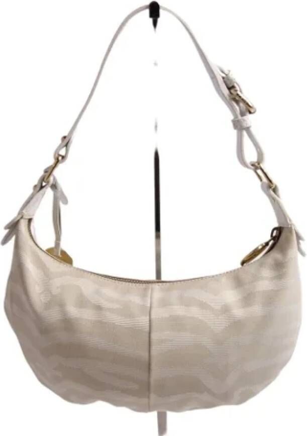 Fendi Vintage Pre-owned Canvas fendi-bags Beige Dames