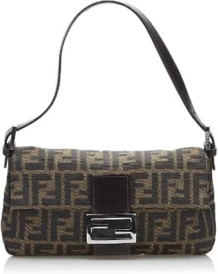Fendi Vintage Pre-owned Canvas fendi-bags Bruin Dames
