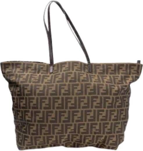 Fendi Vintage Pre-owned Canvas fendi-bags Bruin Dames
