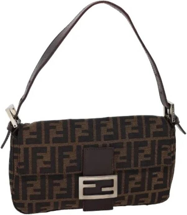 Fendi Vintage Pre-owned Canvas fendi-bags Bruin Dames