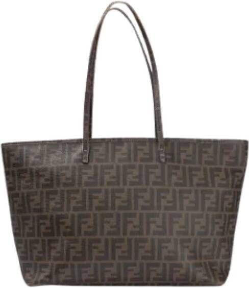 Fendi Vintage Pre-owned Canvas fendi-bags Bruin Dames