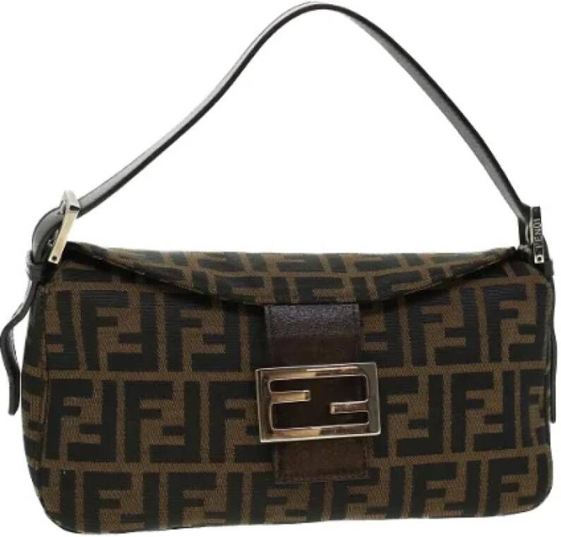 Fendi Vintage Pre-owned Canvas fendi-bags Bruin Dames
