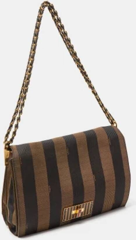 Fendi Vintage Pre-owned Canvas fendi-bags Bruin Dames