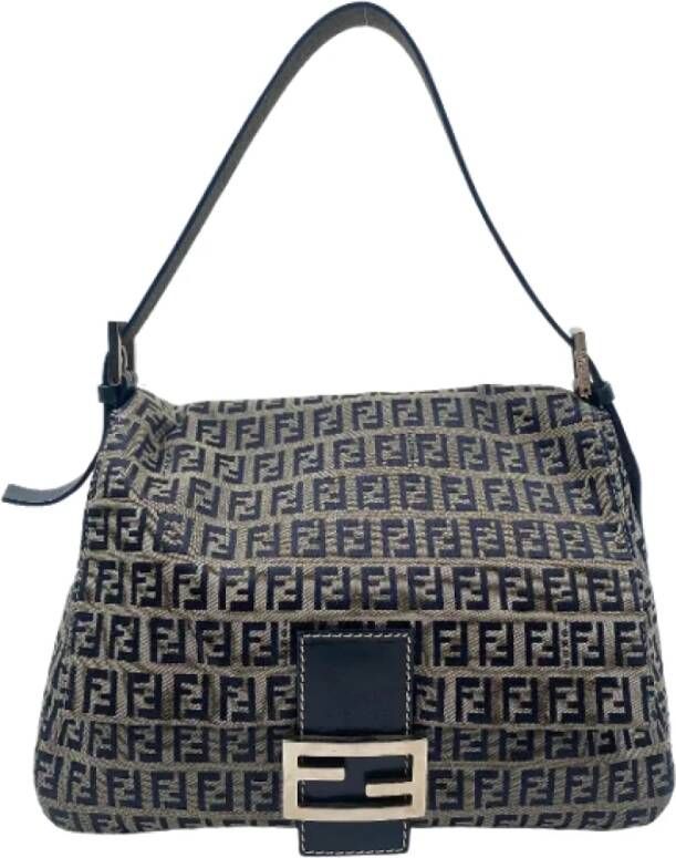 Fendi Vintage Pre-owned Canvas fendi-bags Grijs Dames