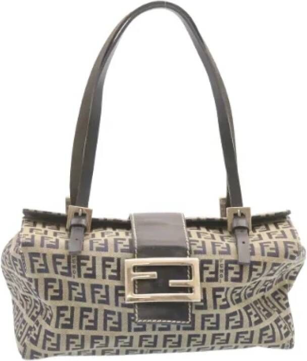 Fendi Vintage Pre-owned Canvas fendi-bags Grijs Dames
