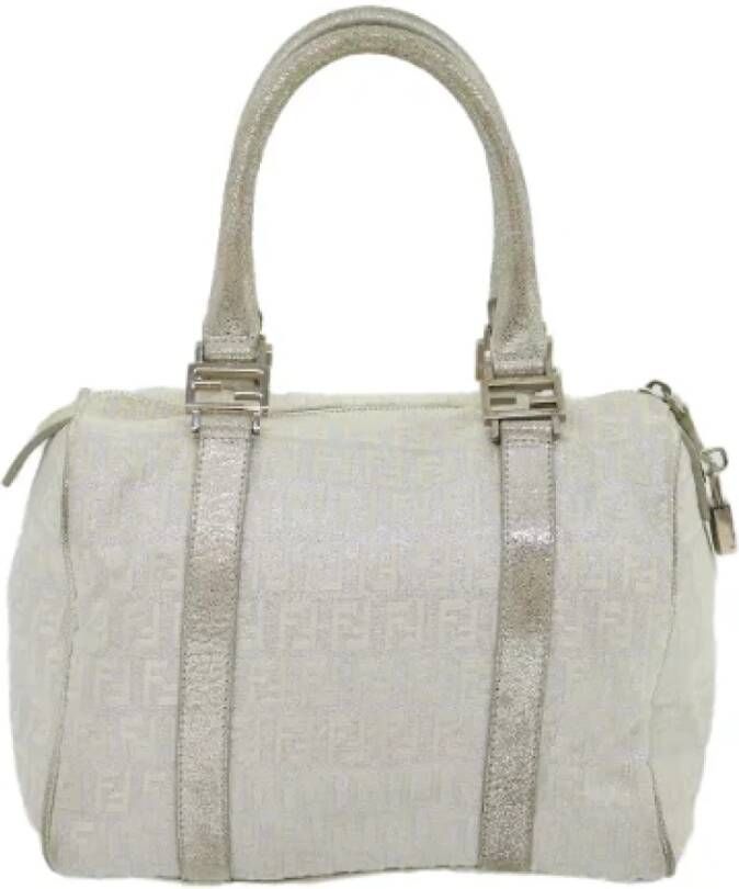 Fendi Vintage Pre-owned Canvas fendi-bags Grijs Dames