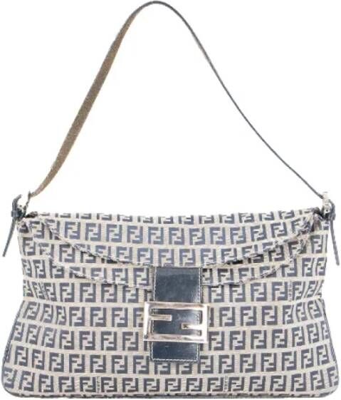 Fendi Vintage Pre-owned Canvas fendi-bags Grijs Dames