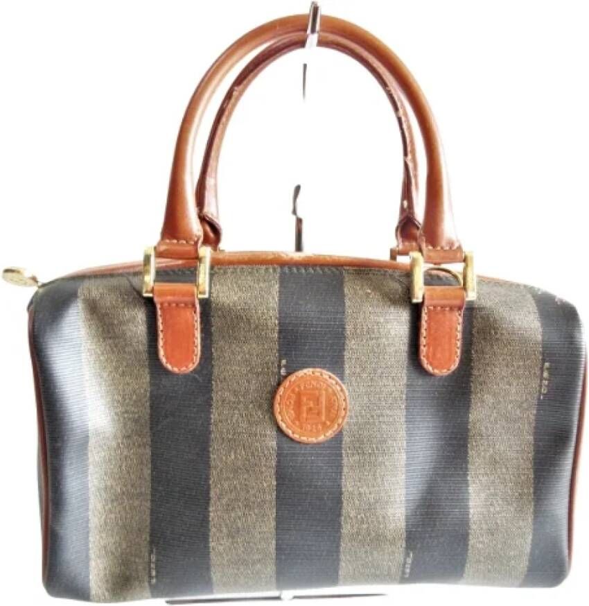 Fendi Vintage Pre-owned Canvas fendi-bags Grijs Dames