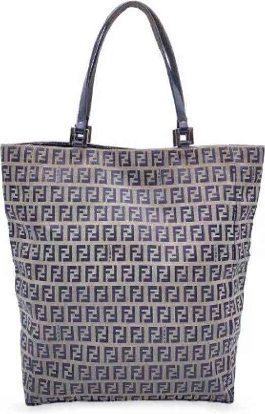 Fendi Vintage Pre-owned Canvas fendi-bags Grijs Dames