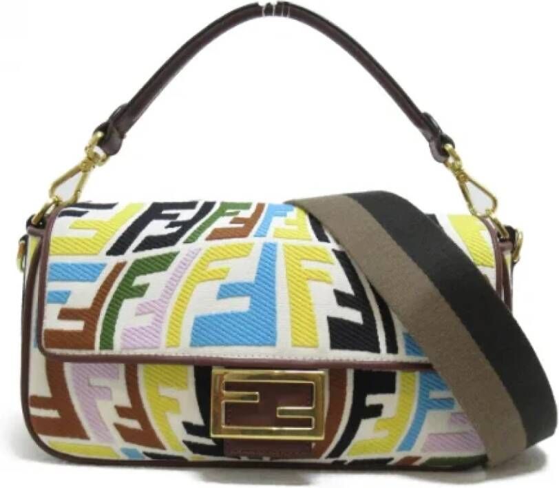 Fendi Vintage Pre-owned Canvas fendi-bags Meerkleurig Dames