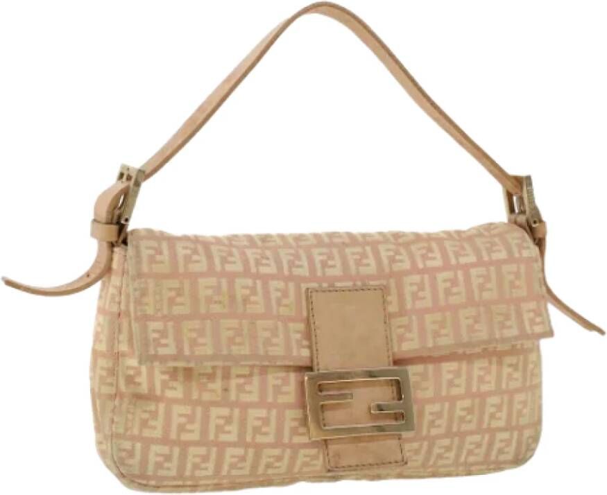 Fendi Vintage Pre-owned Canvas fendi-bags Roze Dames