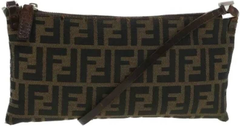 Fendi Vintage Pre-owned Canvas fendi-bags Zwart Dames
