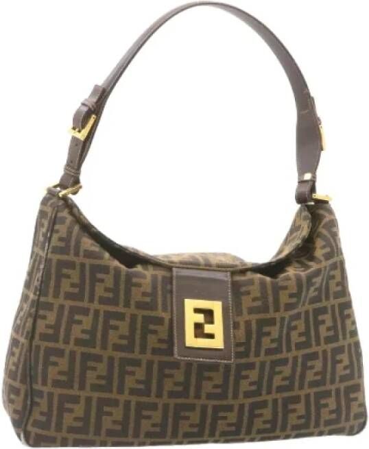 Fendi Vintage Pre-owned Canvas fendi-bags Zwart Dames