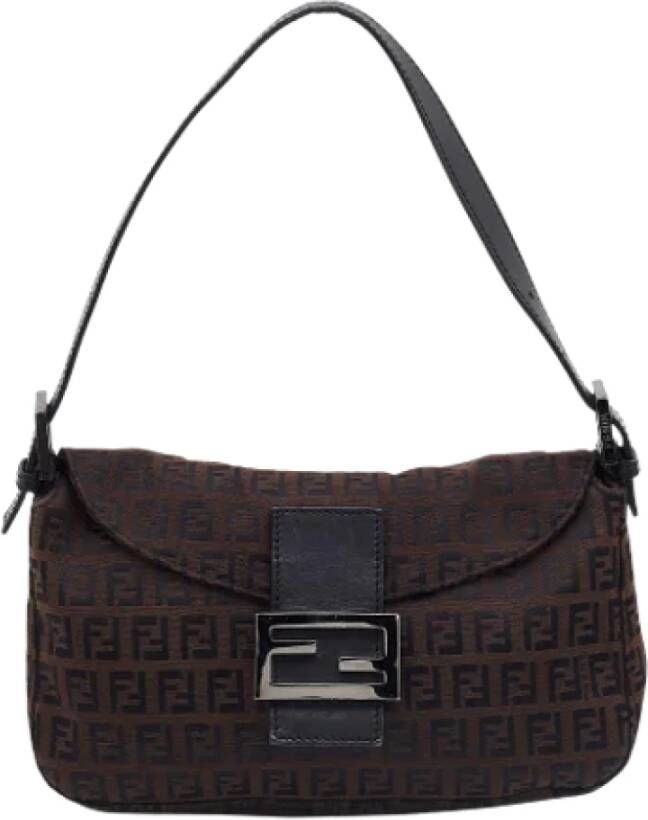 Fendi Vintage Pre-owned Canvas fendi-bags Zwart Dames