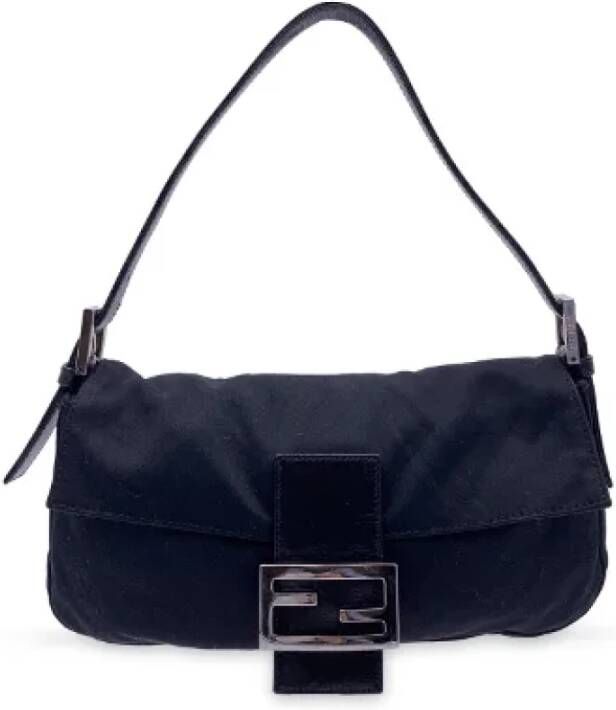 Fendi Vintage Pre-owned Canvas fendi-bags Zwart Dames