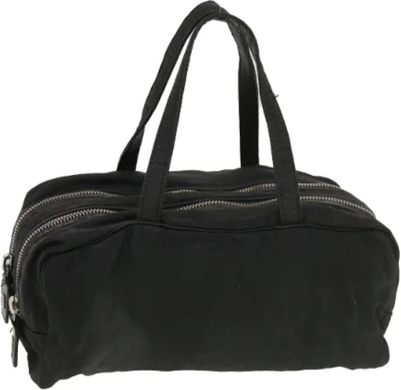 Fendi Vintage Pre-owned Canvas handbags Zwart Dames