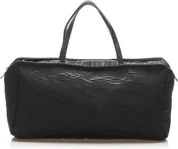 Fendi Vintage Pre-owned Canvas handbags Zwart Dames