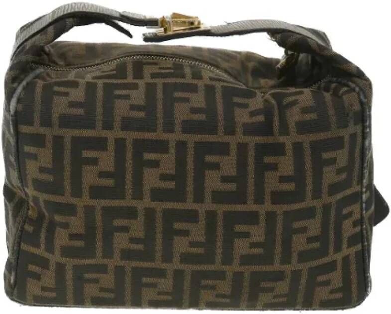 Fendi Vintage Pre-owned Canvas handbags Zwart Dames