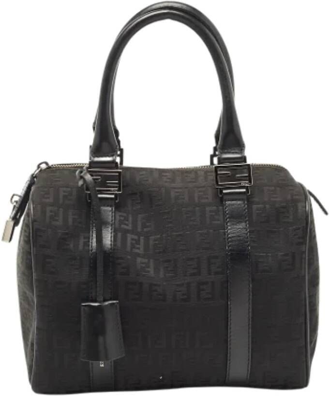 Fendi Vintage Pre-owned Canvas handbags Zwart Dames