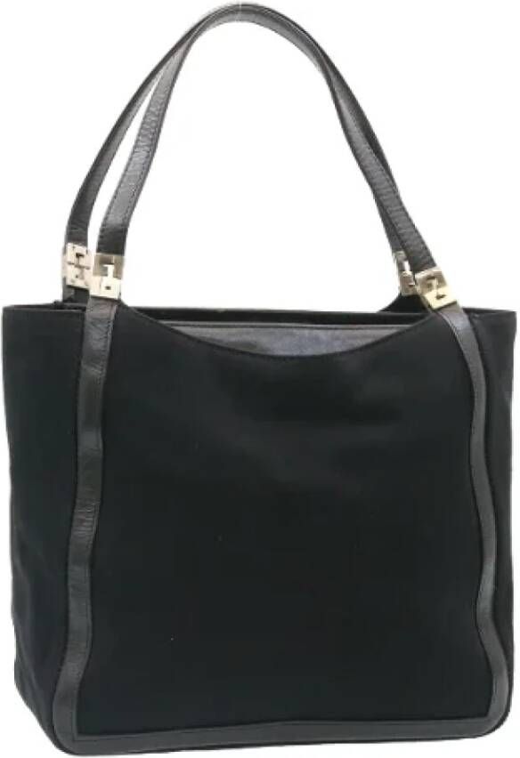 Fendi Vintage Pre-owned Canvas handbags Zwart Dames