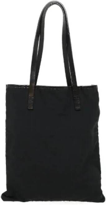 Fendi Vintage Pre-owned Canvas handbags Zwart Dames