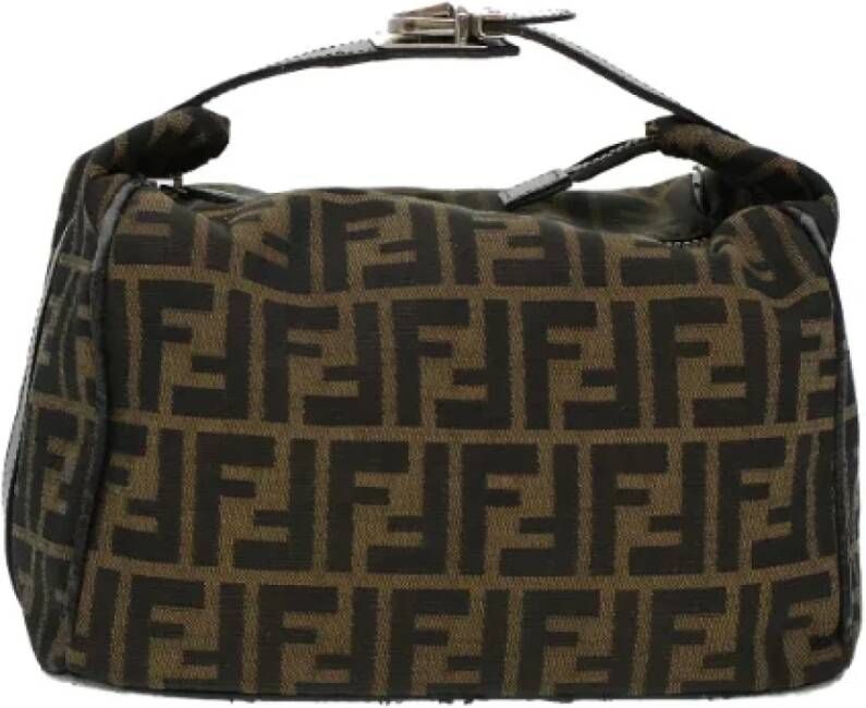 Fendi Vintage Pre-owned Canvas handbags Zwart Dames