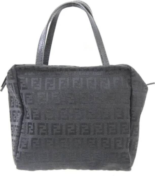 Fendi Vintage Pre-owned Canvas handbags Zwart Dames
