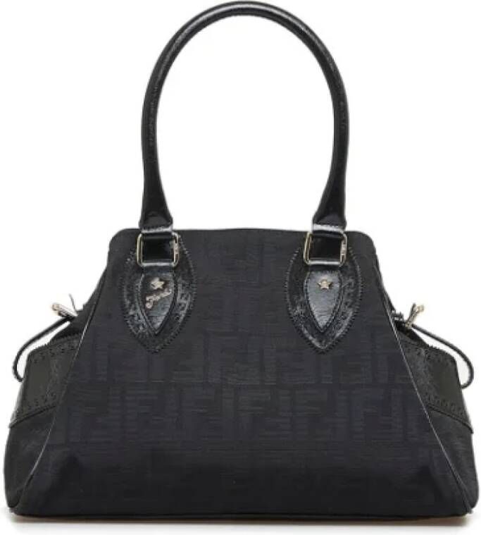 Fendi Vintage Pre-owned Canvas handbags Zwart Dames
