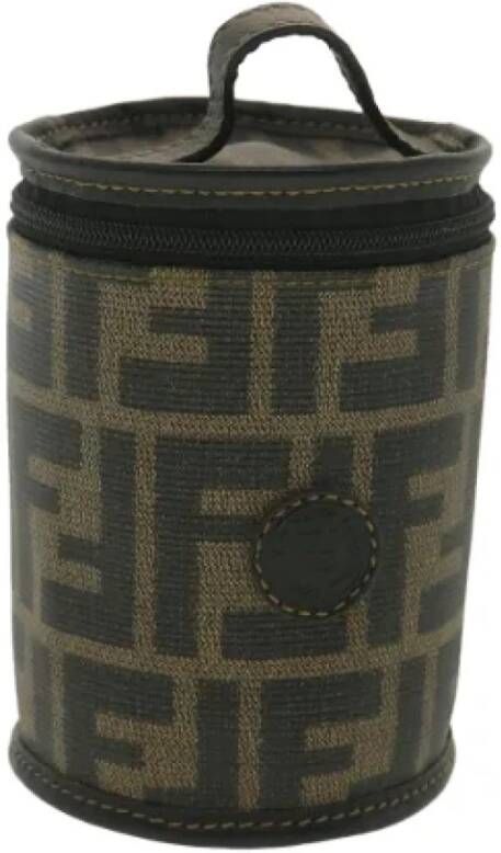 Fendi Vintage Pre-owned Canvas pouches Zwart Dames