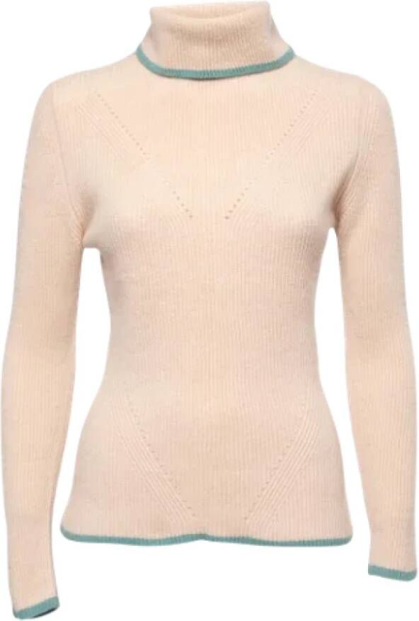 Fendi Vintage Pre-owned Cashmere tops Beige Dames