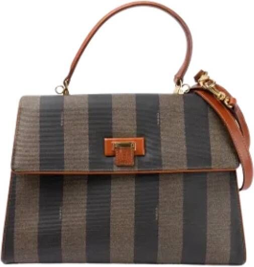 Fendi Vintage Pre-owned Coated canvas fendi-bags Bruin Dames