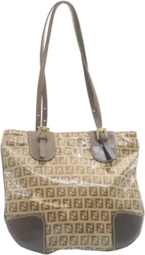 Fendi Vintage Pre-owned Coated canvas fendi-bags Bruin Dames