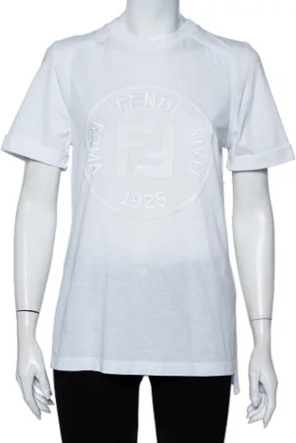 Fendi Vintage Pre-owned Cotton tops White Dames