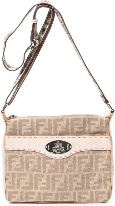 Fendi Vintage Pre-owned Cross Body Bags Beige Dames