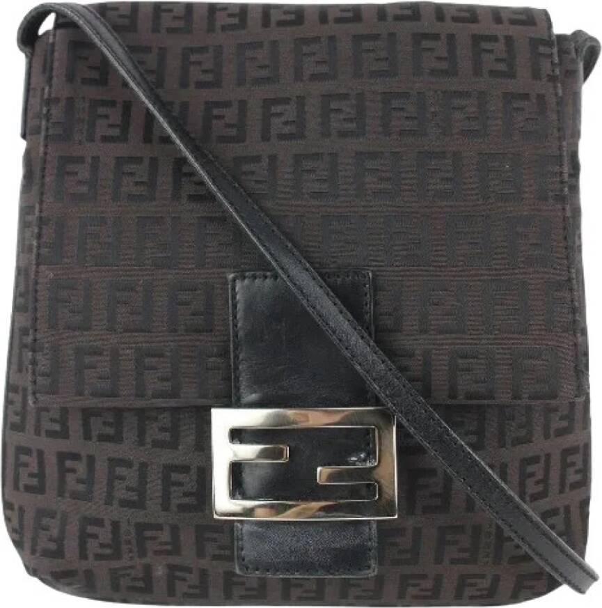 Fendi Vintage Pre-owned Cross Body Bags Bruin Dames