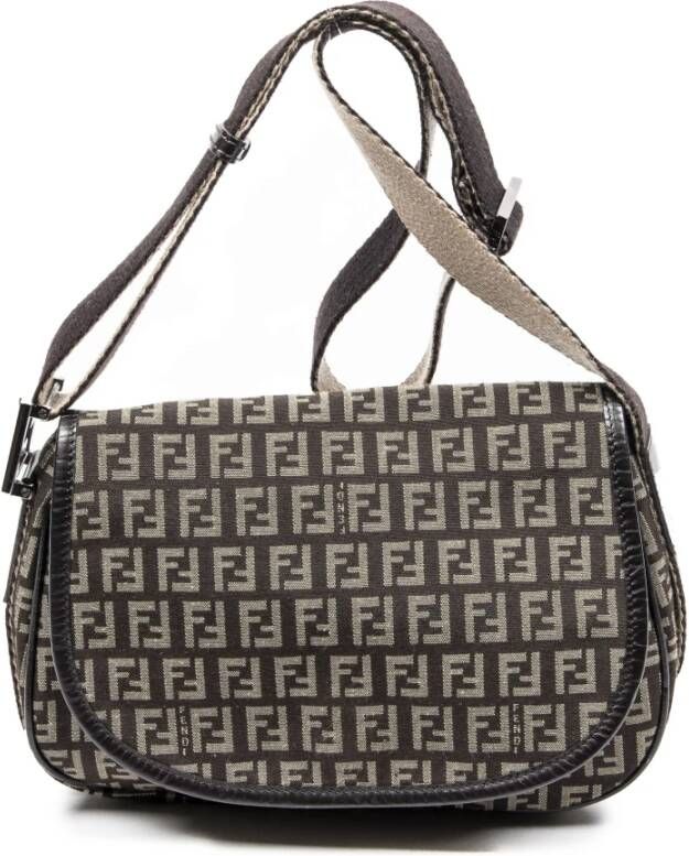 Fendi Vintage Pre-owned Cross Body Bags Bruin Dames