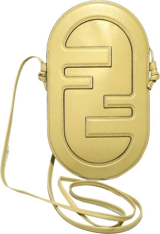Fendi Vintage Pre-owned Cross Body Bags Geel Dames