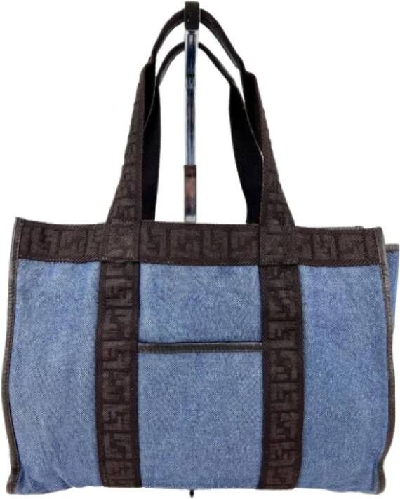 Fendi Vintage Pre-owned Denim fendi-bags Blauw Dames