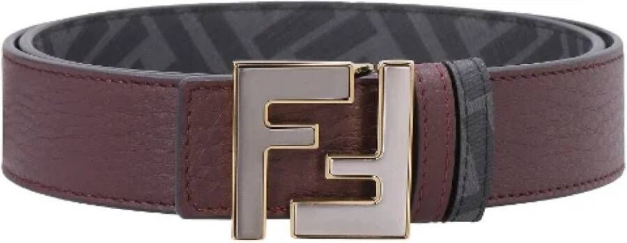 Fendi Vintage Pre-owned Fabric belts Bruin Dames
