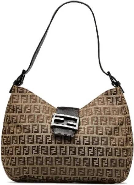 Fendi Vintage Pre-owned Fabric fendi-bags Bruin Dames