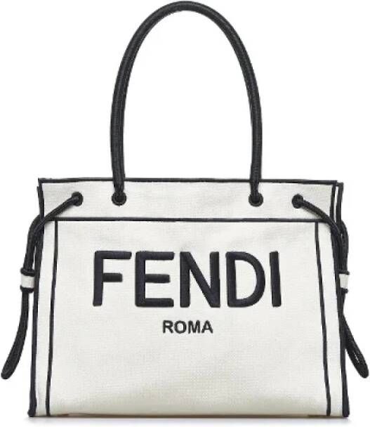 Fendi Vintage Pre-owned Fabric fendi-bags Wit Dames